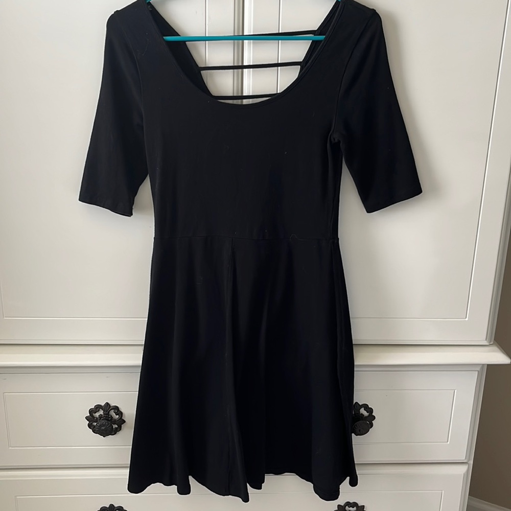 Black skater dress